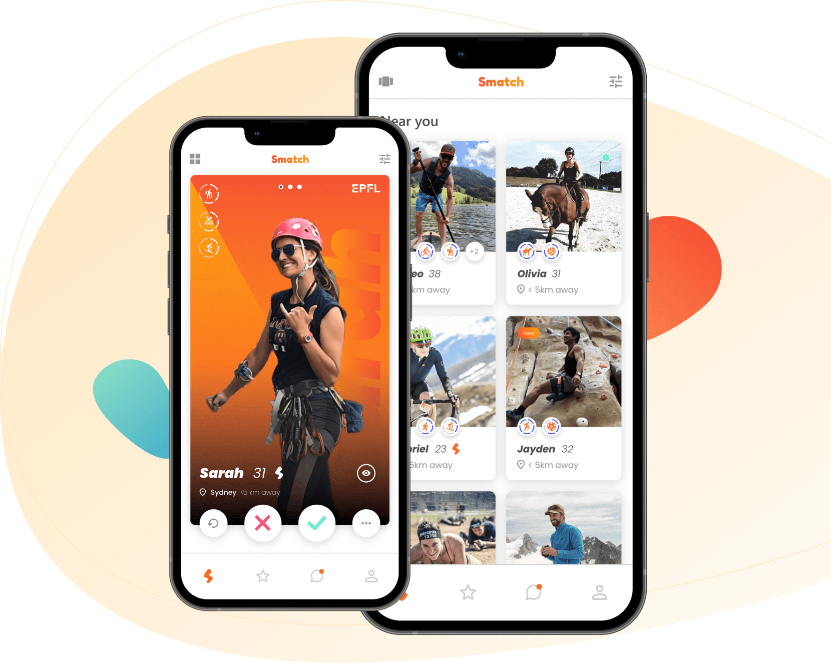 discover new sport friends with Smatch 